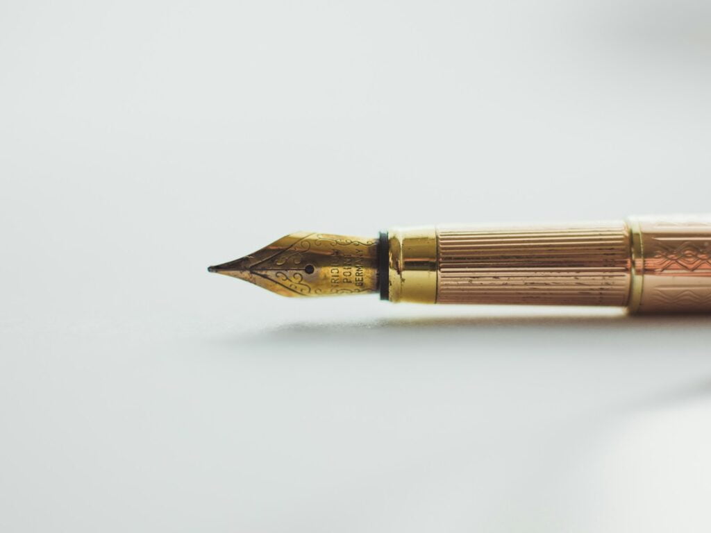 brass quilt pen-historical value of gold