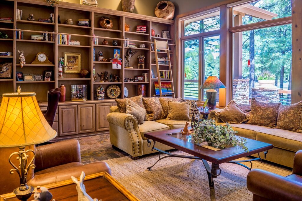 interior, living room, furniture-how to store precious metals at home