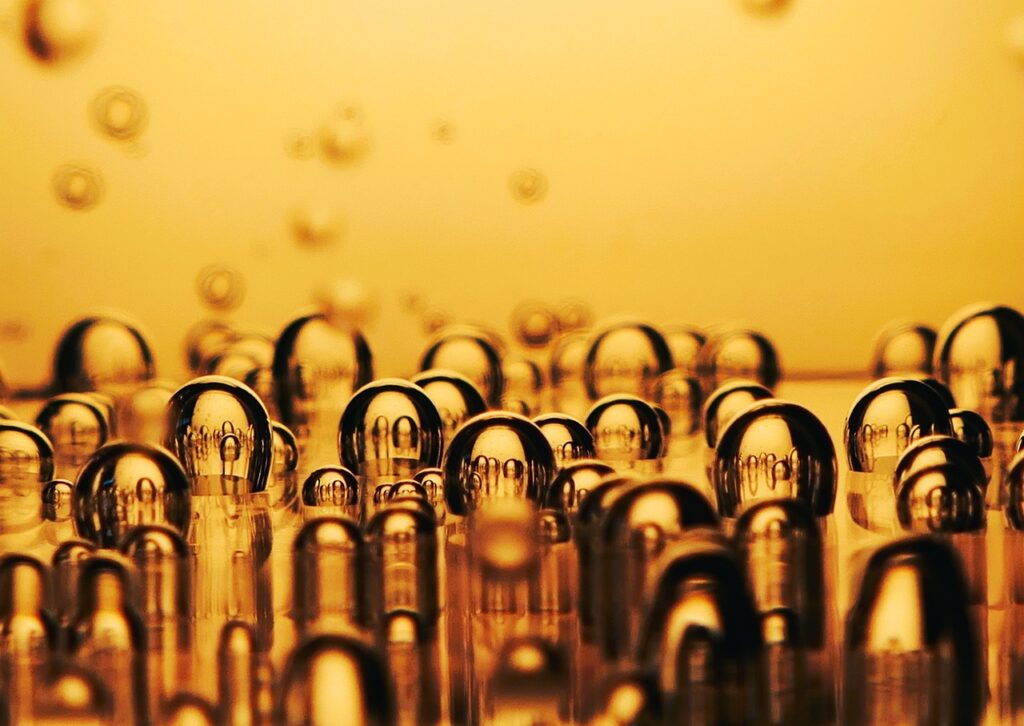 air bubbles, gold bubbles, water drops-Gold authenticity verification