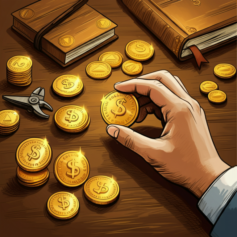 How do I start collecting gold coins?